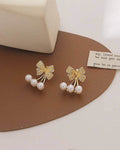 Bow Bow Drop Stud Drop Earrings