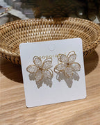 Blooming Crystal Drop Earrings