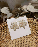 Blooming Crystal Drop Earrings