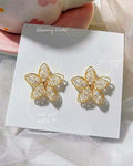 Blooming Crystal Drop Earrings