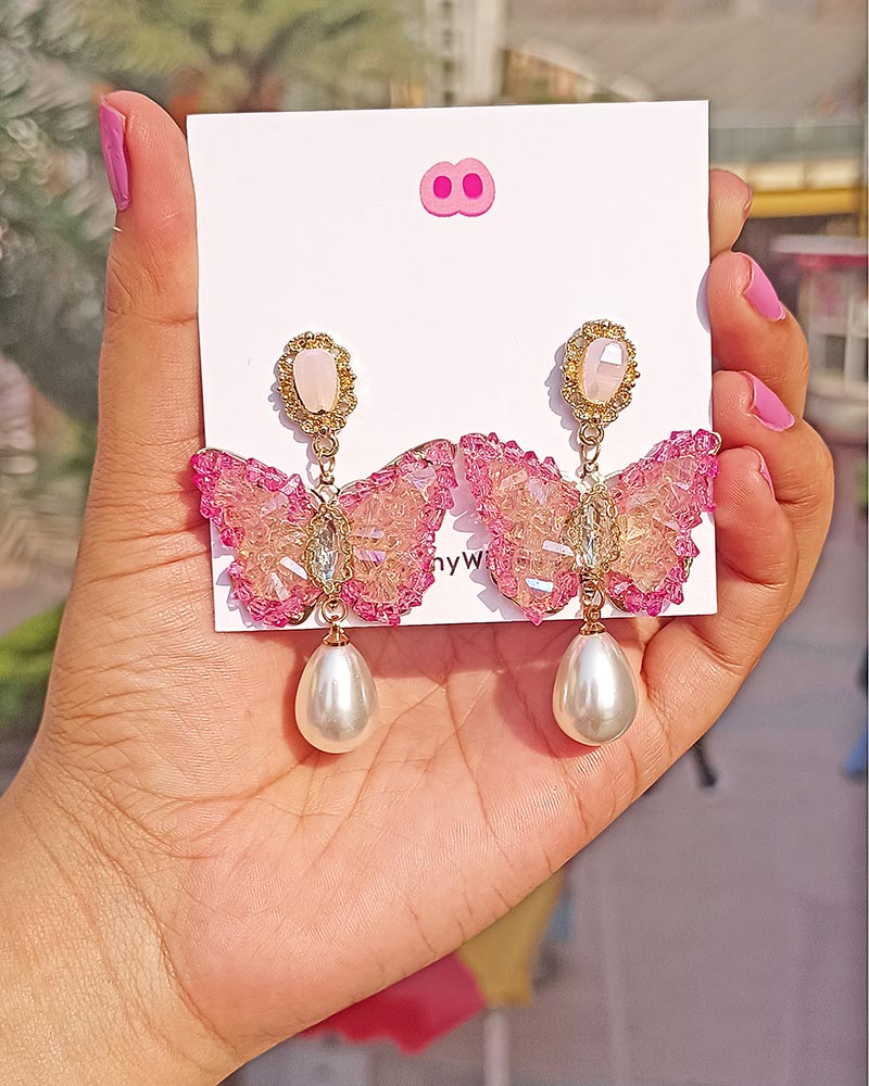 Bubblegum Wings Dreamy Princess Earrings