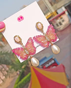 Bubblegum Wings Dreamy Princess Earrings