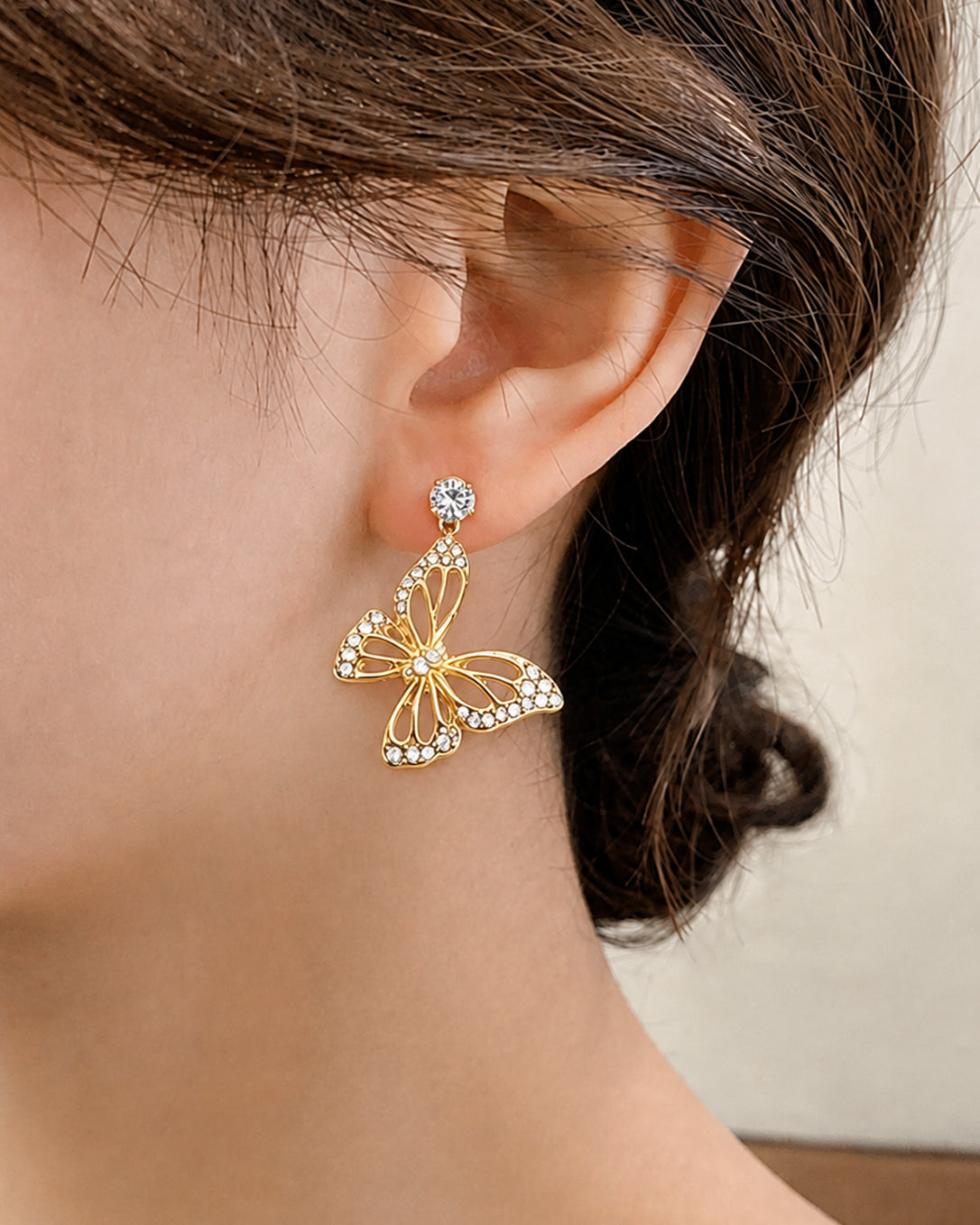 Butterfly Glow Drop Earrings
