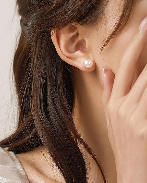 Classic Pearl Stud Earrings
