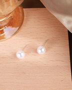 Classic Pearl Stud Earrings