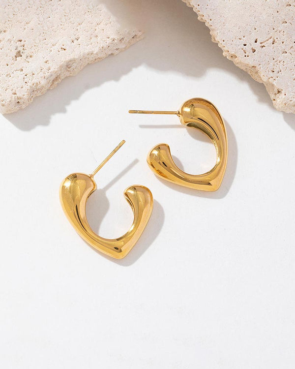 Cupid Curve Hoop Earrings