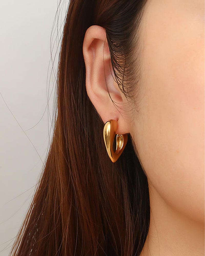 Cupid Curve Hoop Earrings