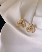 Twisted Triangle Earrings
