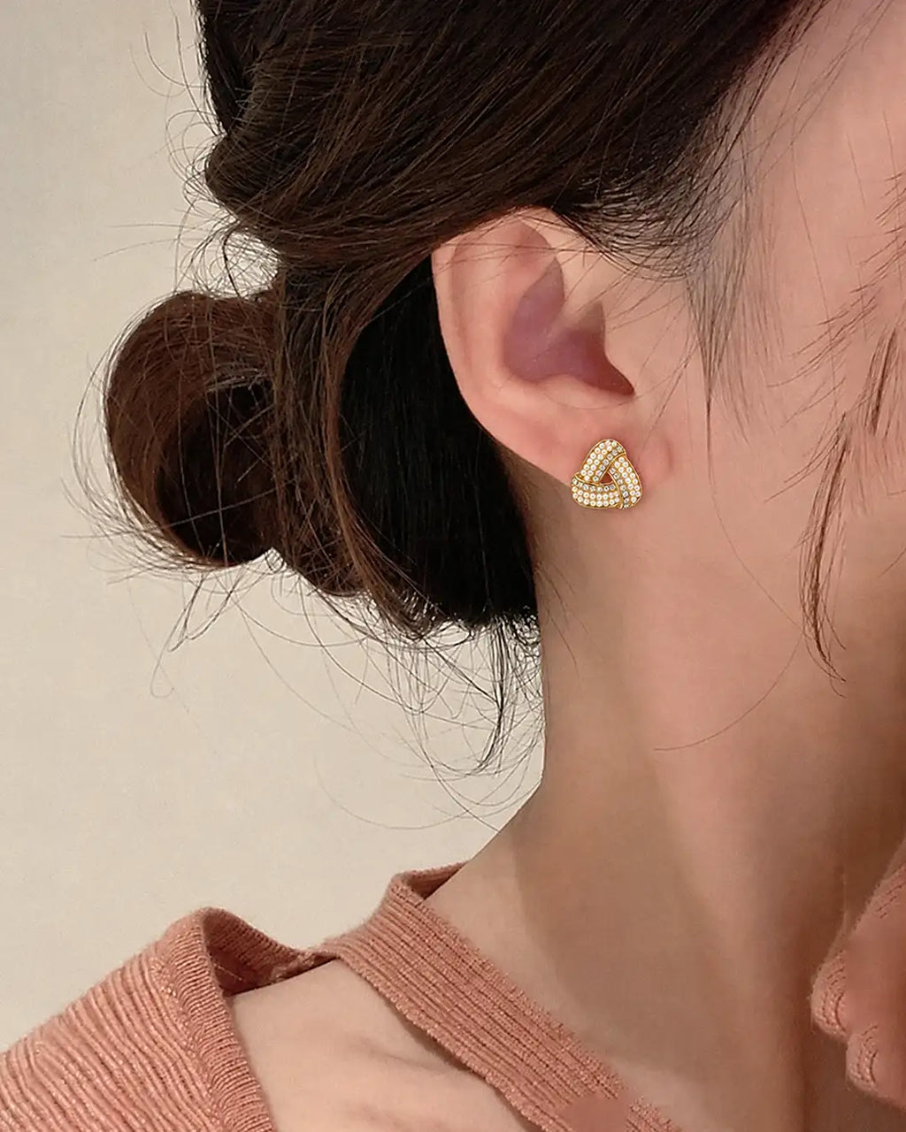 Twisted Triangle Earrings