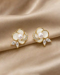 White Florida Earrings