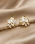 White Florida Earrings