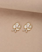 White Florida Earrings