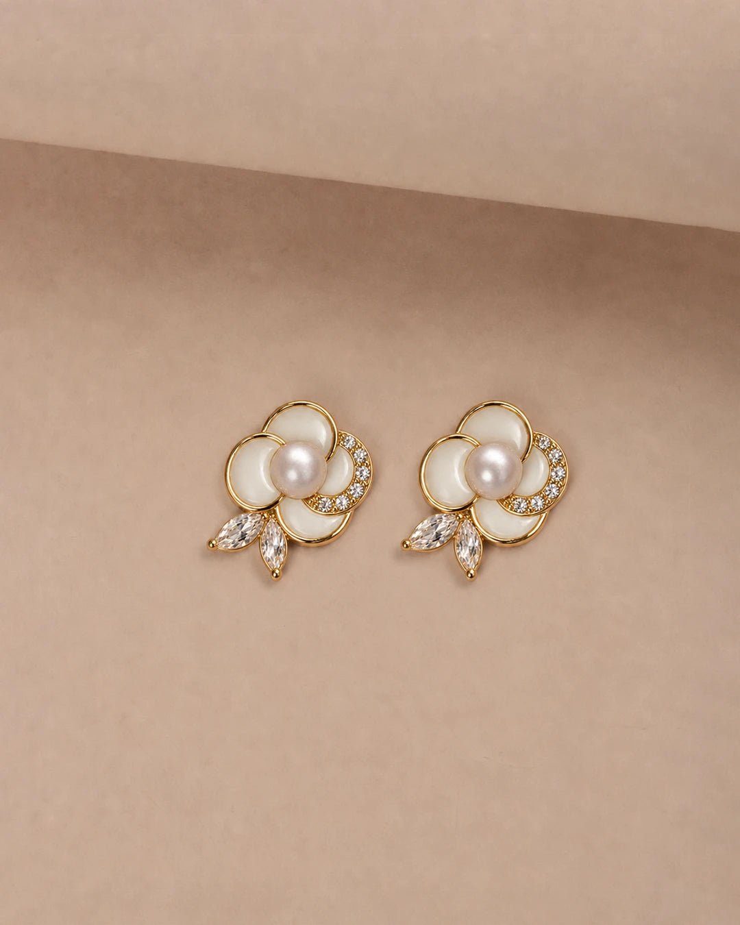 White Florida Earrings