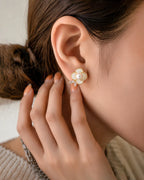 White Florida Earrings