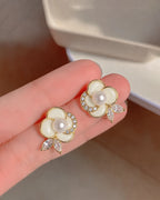 White Florida Earrings