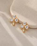Crystal Clover Earrings