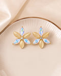 Gold and Aurora Earrings