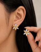 Gold and Aurora Earrings