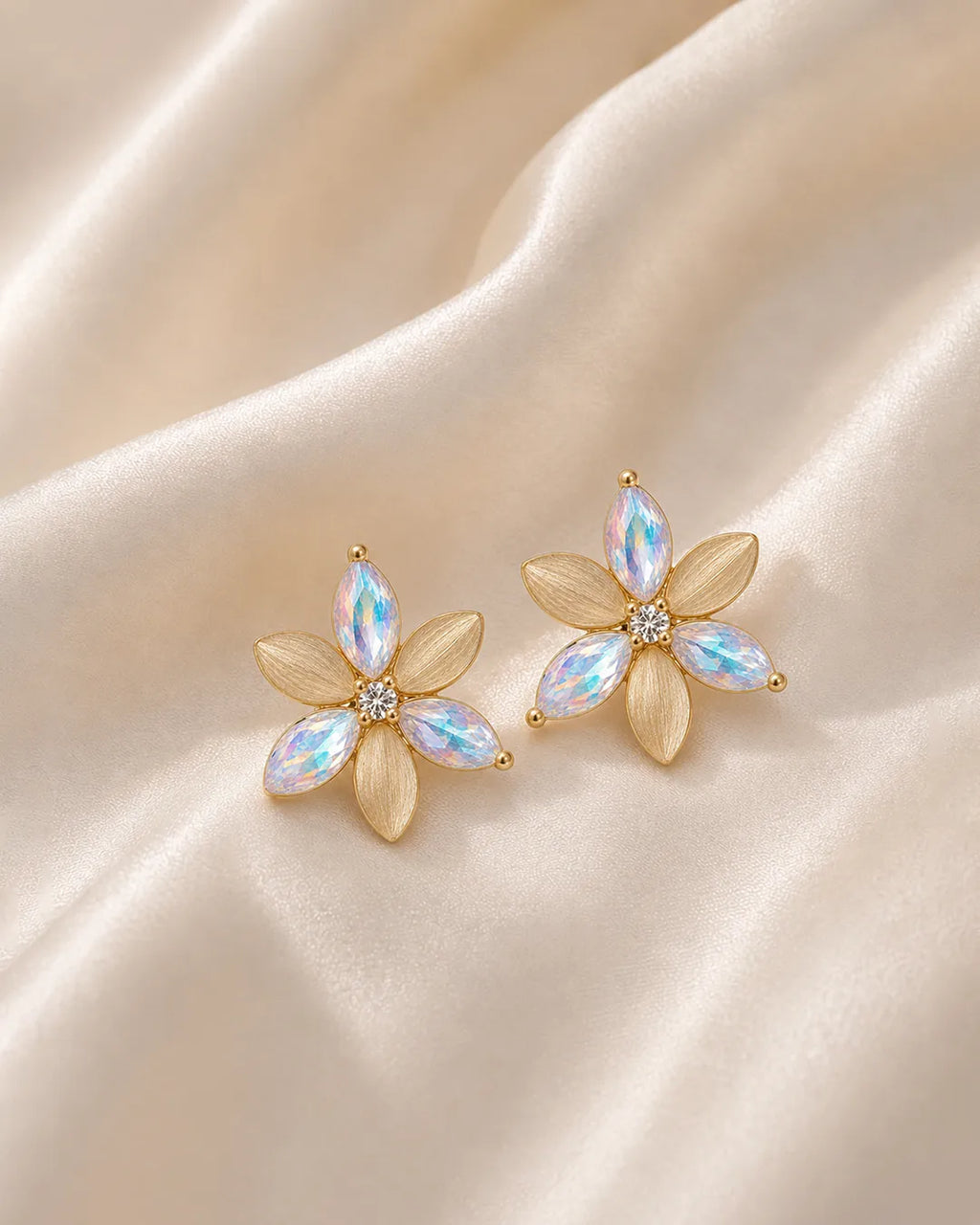 Gold and Aurora Earrings