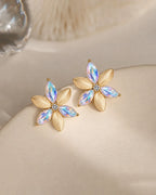 Gold and Aurora Earrings