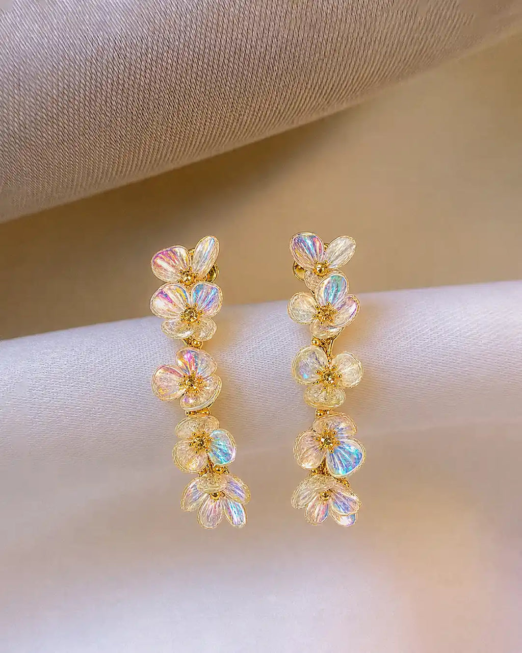 Floral Chain Earrings