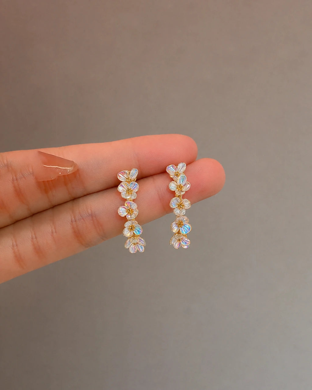 Floral Chain Earrings