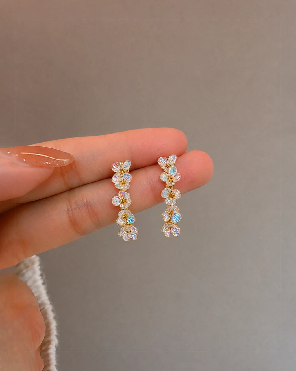 Floral Chain Earrings