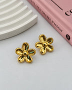 Gold Empress Floral Earrings