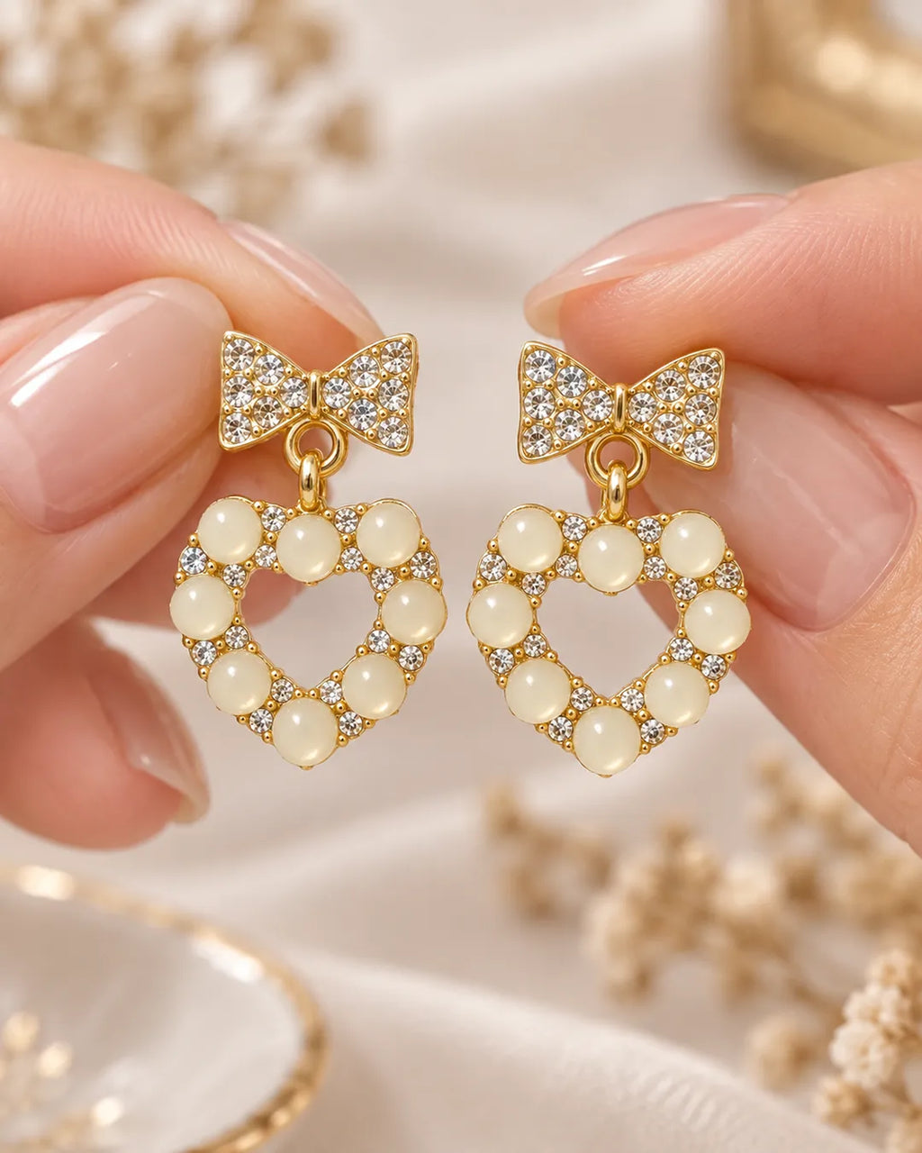 Open Heart Earrings