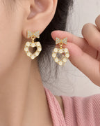 Open Heart Earrings