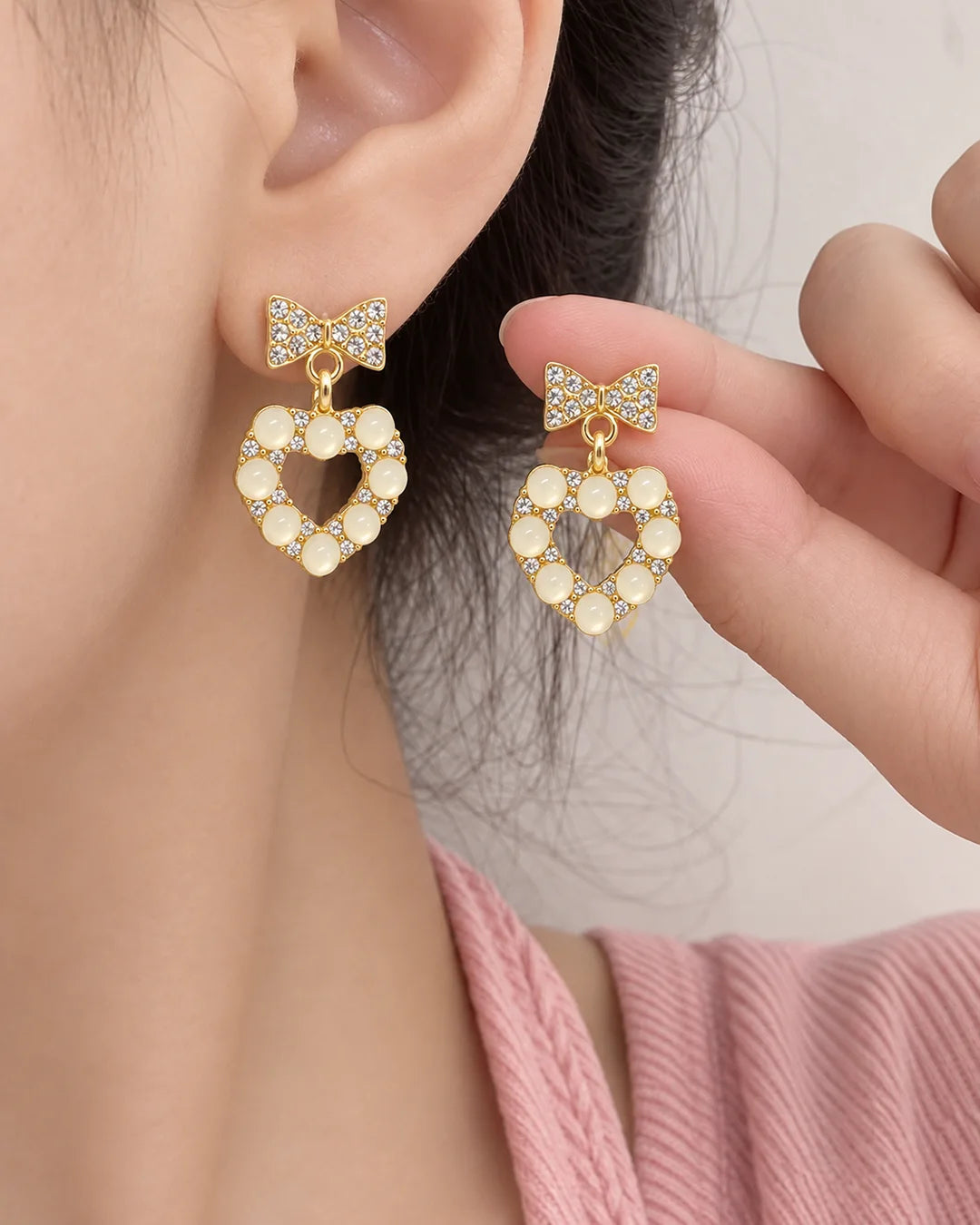 Open Heart Earrings