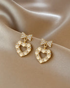Open Heart Earrings