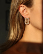 Open Heart Earrings
