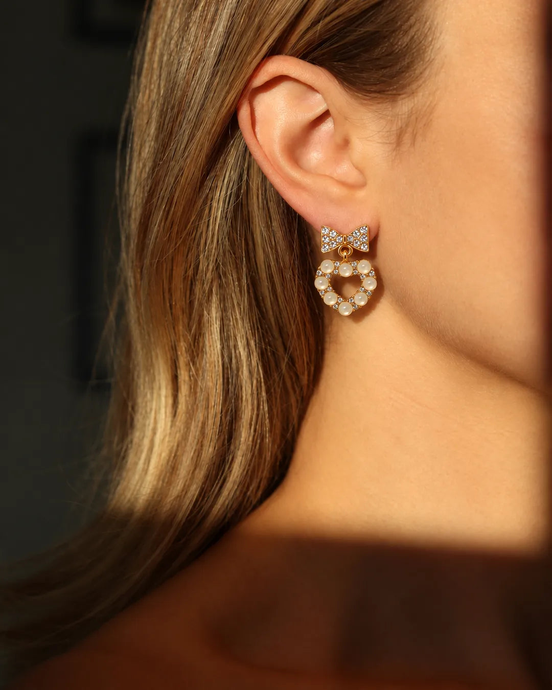 Open Heart Earrings