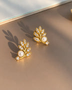 Botanical Vine Pearl Earrings