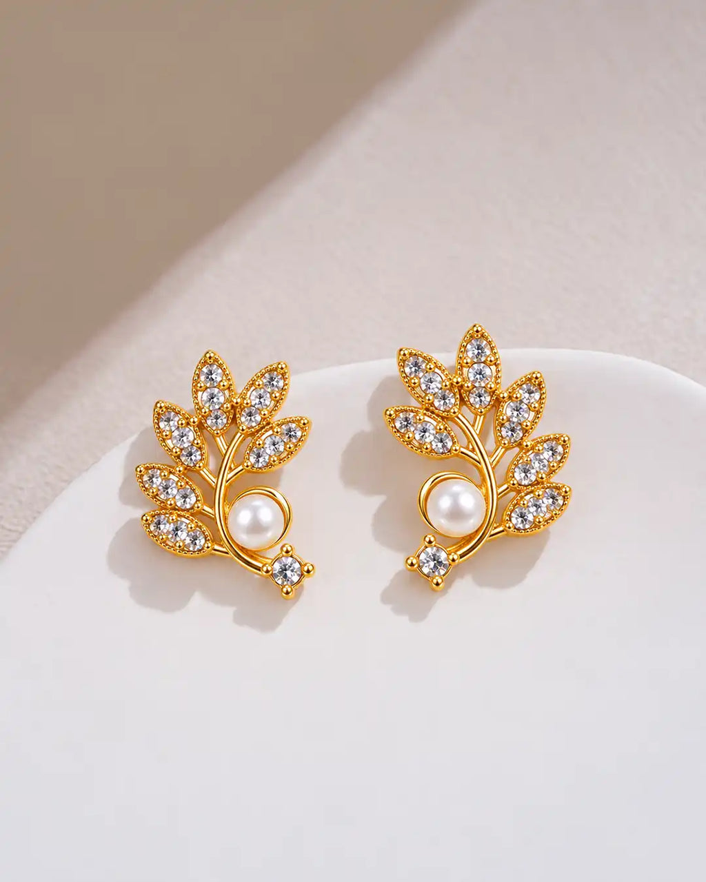 Botanical Vine Pearl Earrings