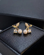 Petite Crystal Cherry Earrings