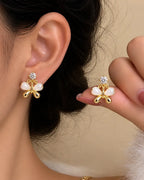 Gilded Gossamer Butterfly Earrings