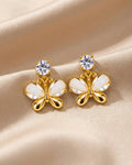 Gilded Gossamer Butterfly Earrings