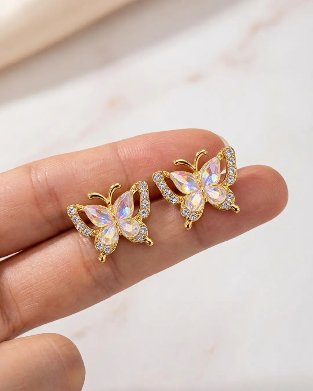 Prismatic Fairy Butterfly Earrings