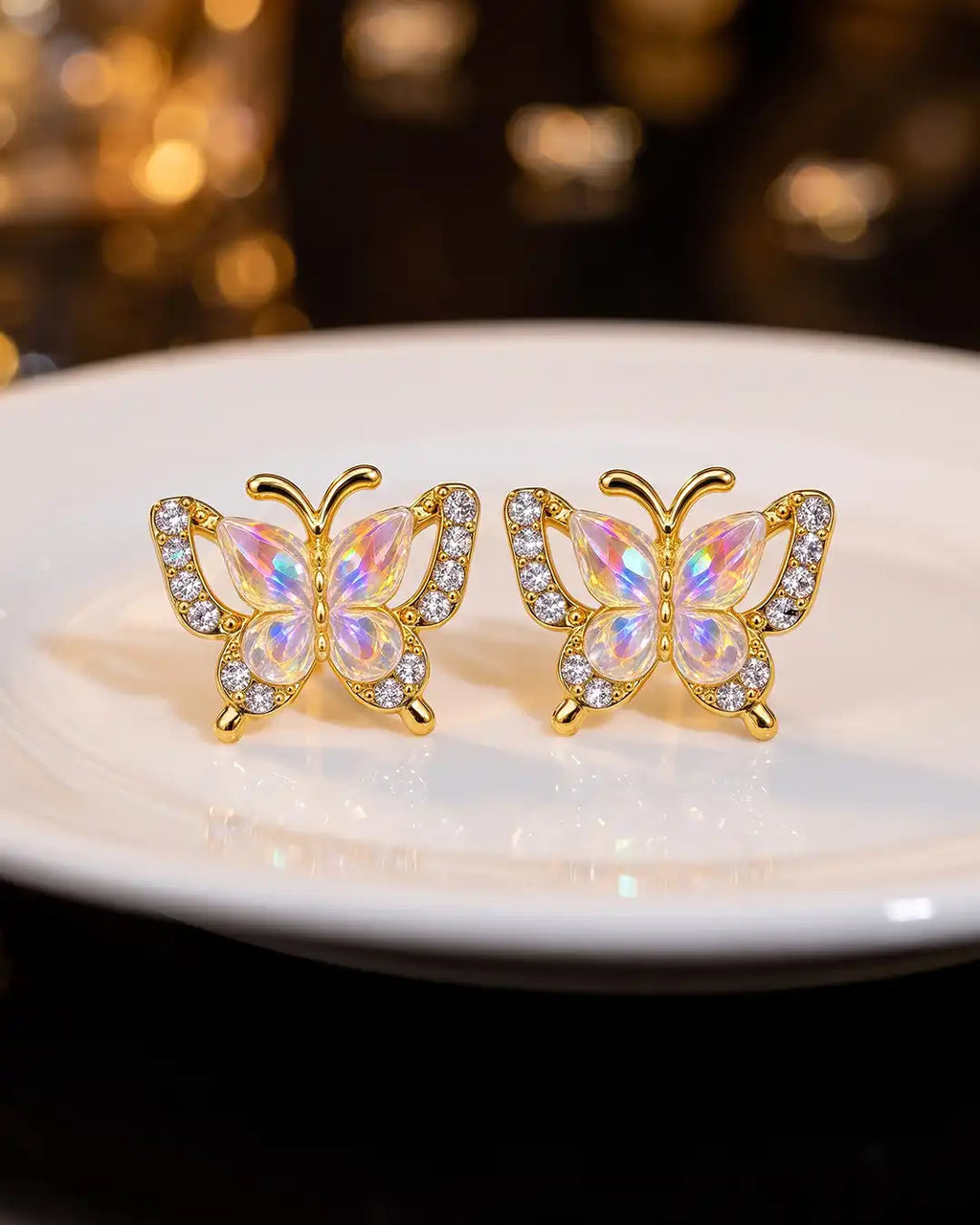 Prismatic Fairy Butterfly Earrings