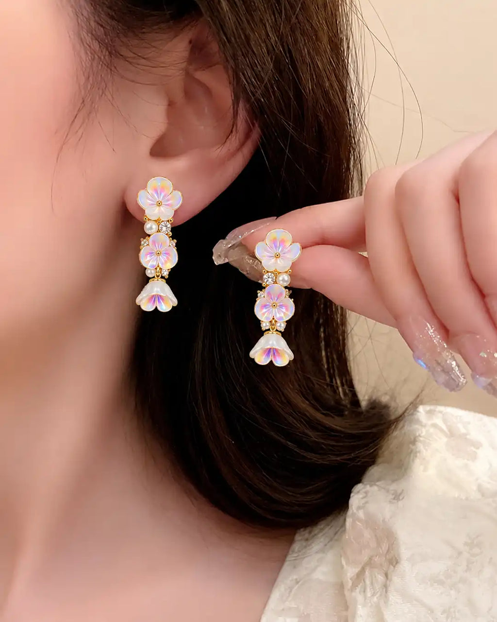 Bifrost Triple Bloom Earrings