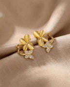 Gilded Butterfly Bloom Earrings