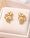 Gilded Butterfly Bloom Earrings