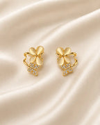 Gilded Butterfly Bloom Earrings