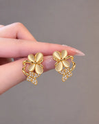 Gilded Butterfly Bloom Earrings