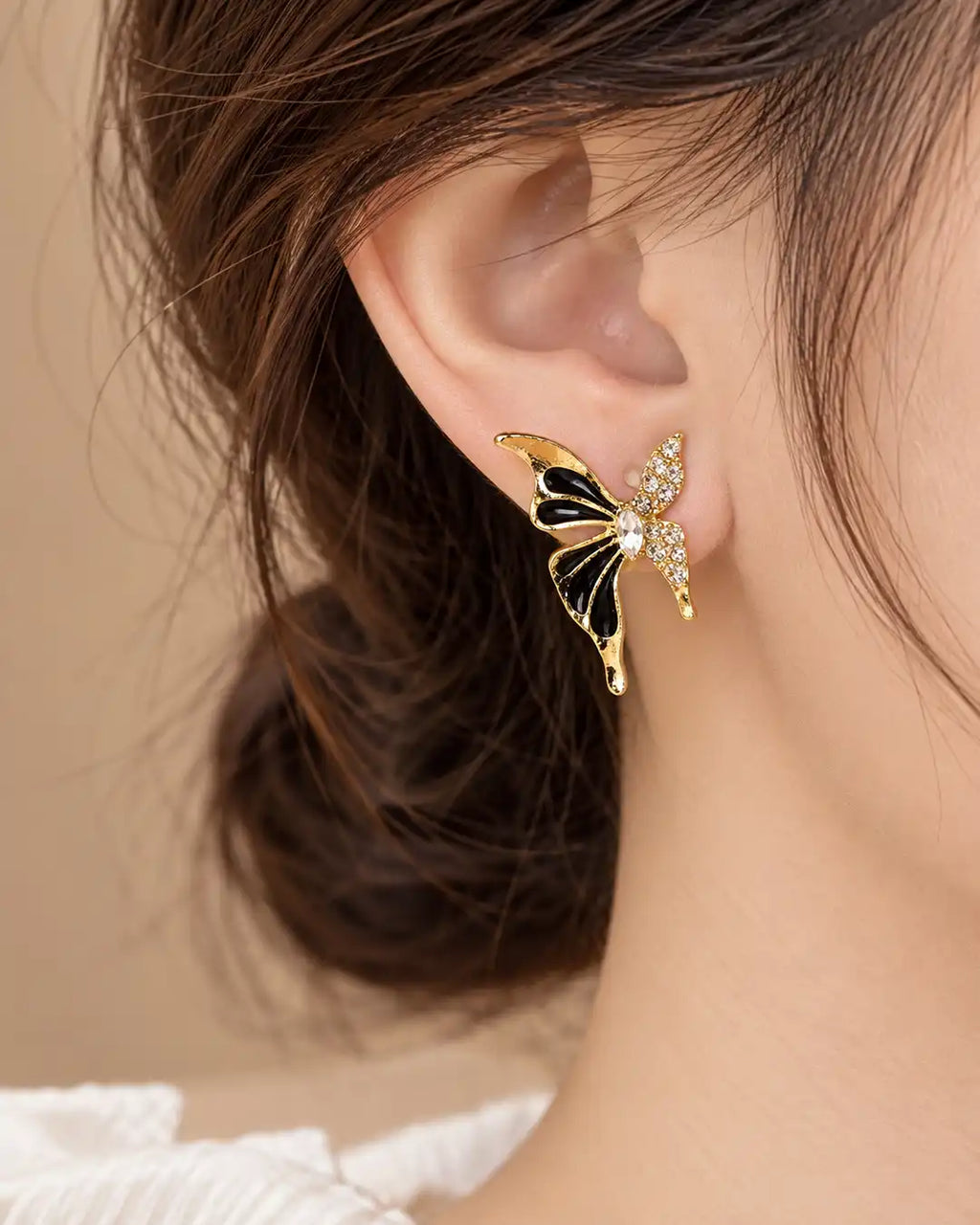 Butter Black Earrings
