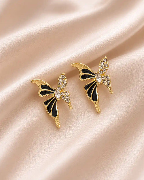 Butter Black Earrings