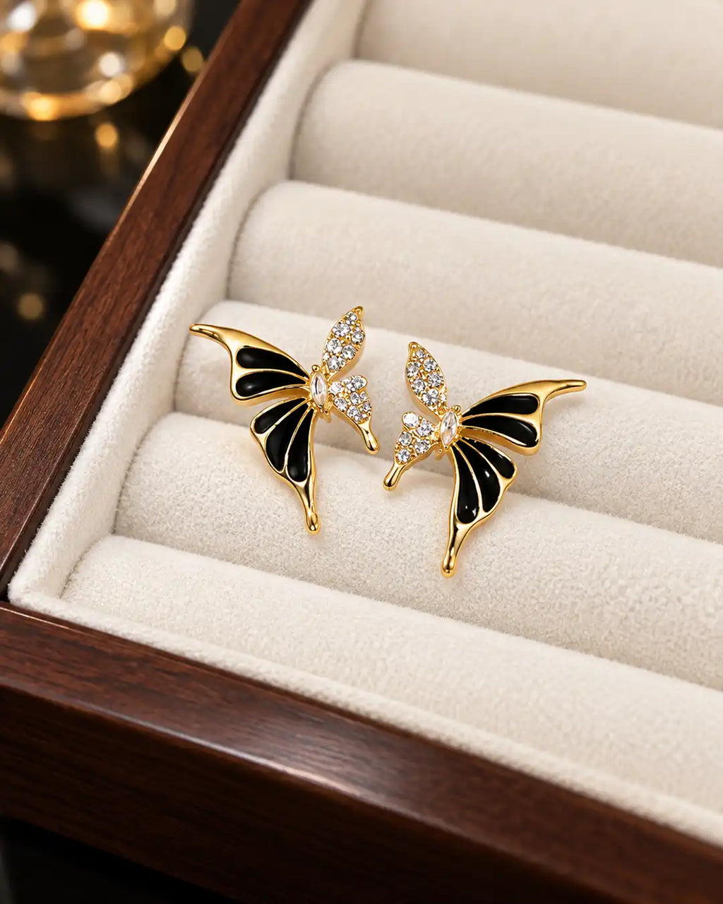 Butter Black Earrings