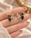 Butter Black Earrings